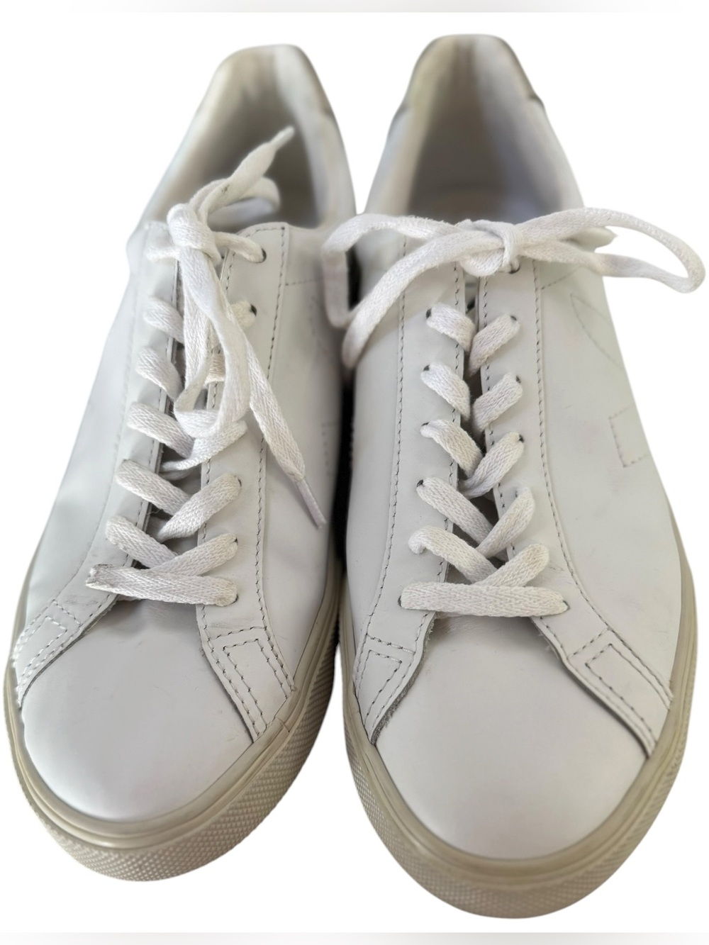 Veja Esplar White Leather Sneakers Size 9-Excellent Condition